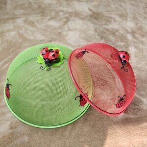 Ladybug Wire Mesh Food Covers (2)